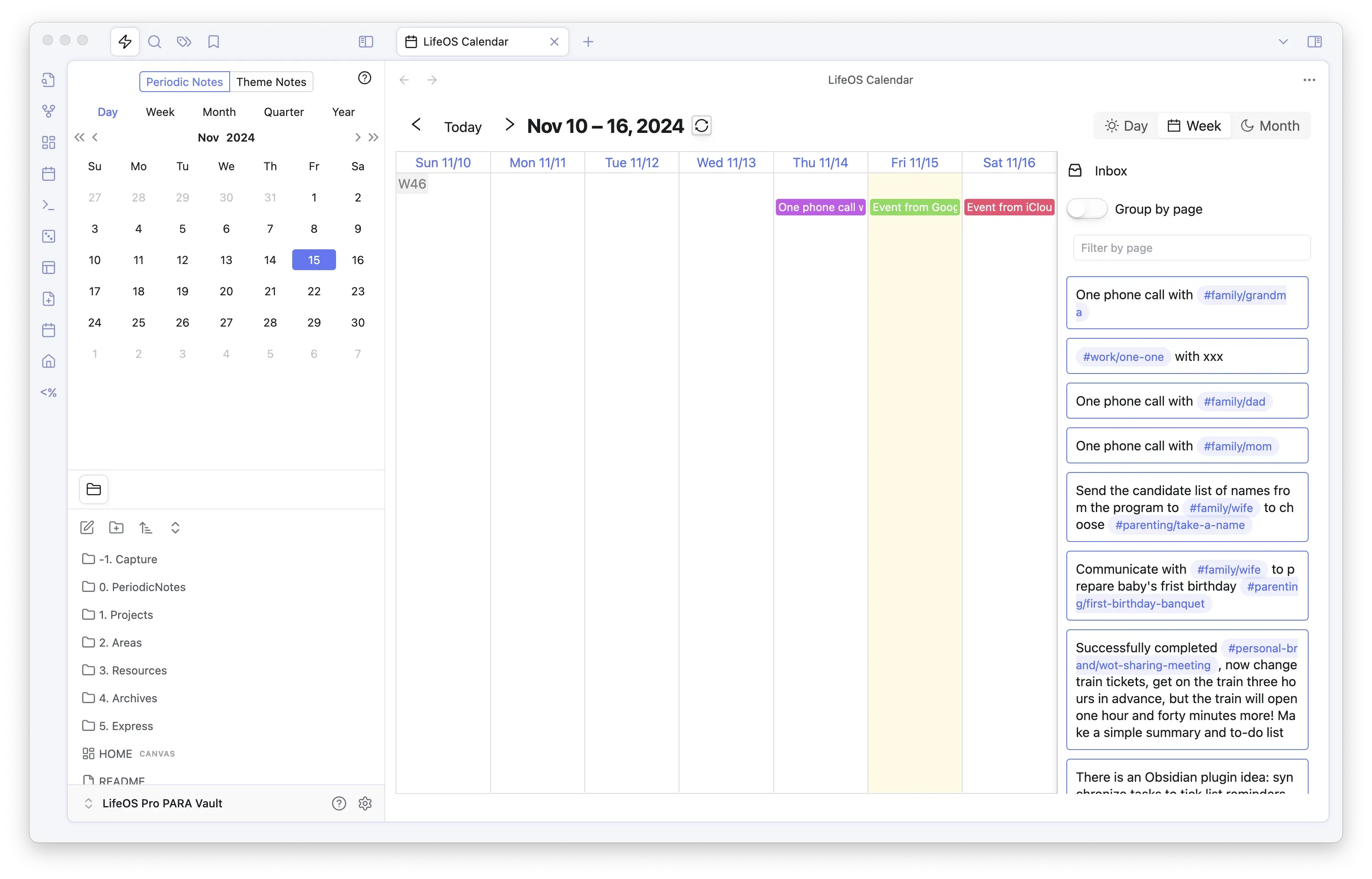 Calendar Pro: schedule critical project tasks